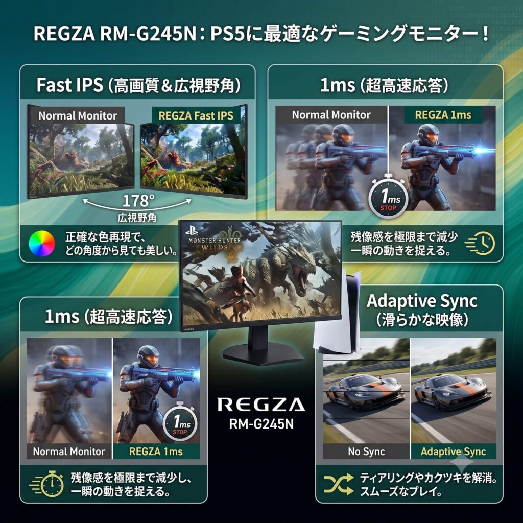 PS5におすすめのモニター